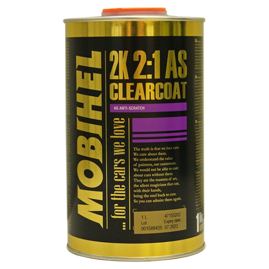 2K 2:1 акриловий лак ANTI SCRATCH Mobihel 1,0л 2K 2:1 акриловий лак ANTI SCRATCH Mobihel 1,0л